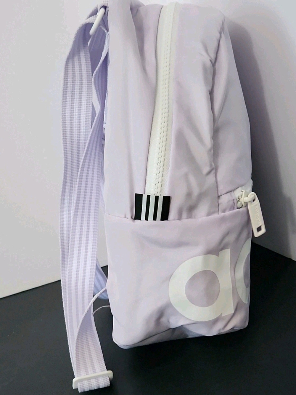 adidas Originals Core Mini Backpack Light Pink Glow White Logo Travel Bag - Picture 5 of 7